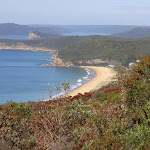 Putty Beach in the foreground with Broken Bay in the background (21713)